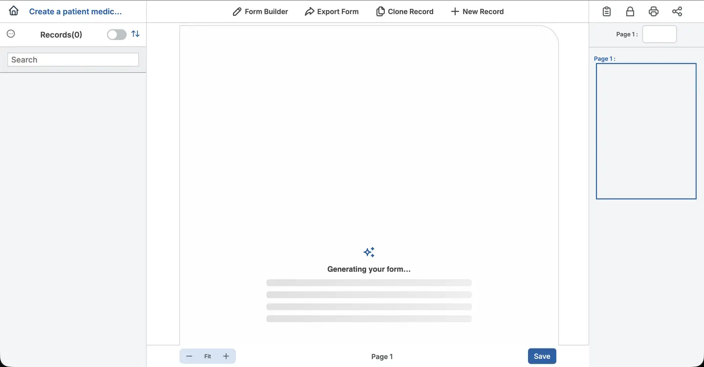 Generating Your Form