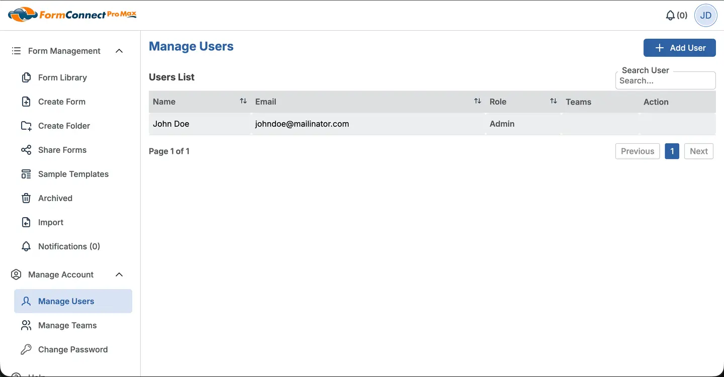 Add User