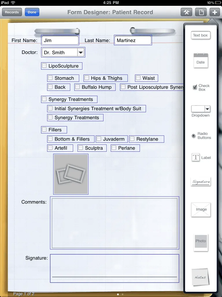 Designer – Add Field