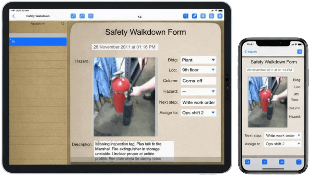 FormConnect Pro on iPad and iPhone