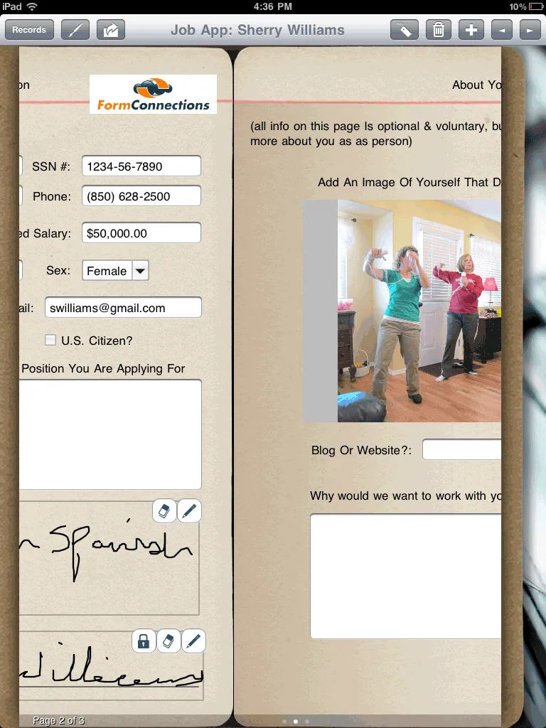 Multi-Page Forms