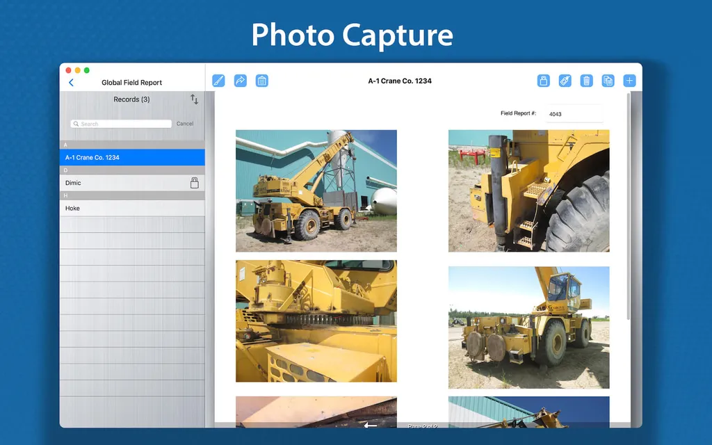 Capturing and annotating photos inside a FormConnect field inspection form