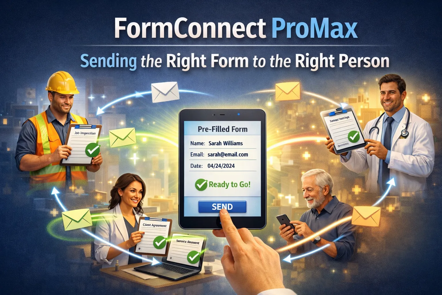 FormConnect ProMax multi-user digital forms on desktop and mobile